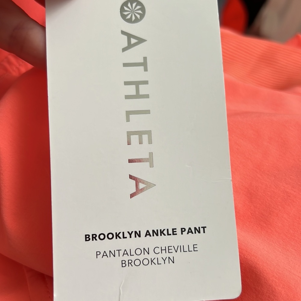 NWT - ATHLETA Brooklyn Ankle Pant, Sunset Glow - Picture 4 of 5
